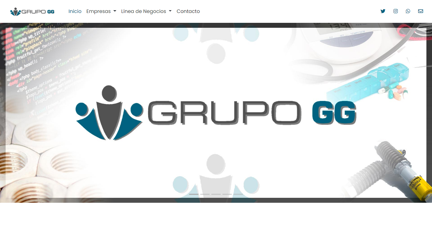 Sitio web para la empresa GRUPOGG